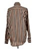 Johnston & Murphy Stripes Brown Long Sleeve Button-Down Shirt Size L - photo 2