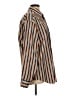 Johnston & Murphy Stripes Brown Long Sleeve Button-Down Shirt Size L - photo 4