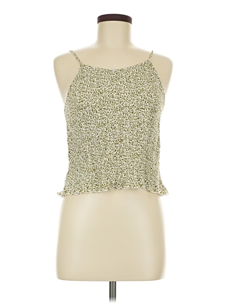 Pre-owned Paper Crane Sleeveless Blouse In Green