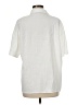 Shein Ivory Short Sleeve Button-Down Shirt Size M - photo 2