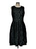 Calvin Klein Graphic Black Cocktail Dress Size 12 - photo 1