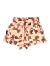 A.L.C. 100% Linen Floral Multi Color Gold Shorts Size 2 - photo 2