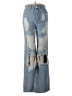 Shein Color Block Blue Jeans Size 2 - photo 1