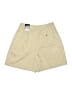 IZOD 100% Polyester Solid Ivory Khaki Shorts Size 10 - photo 2