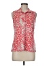 EP Pro Animal Print Red Sleeveless Blouse Size M - photo 1