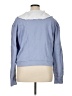 By Anthropologie 100% Cotton Blue Pullover Sweater Size XL - photo 2