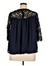 Xhilaration 100% Polyester Blue 3/4 Sleeve Blouse Size XL - photo 2