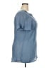 Indigo Rose Blue Short Sleeve Blouse Size 3X - photo 4