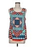 August Silk Teal Sleeveless Top Size M - photo 1