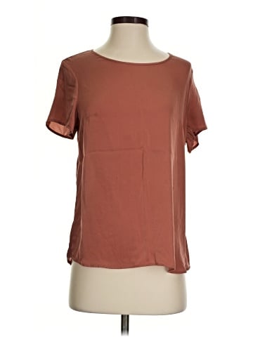 Quince Short Sleeve Silk Top (view 1)