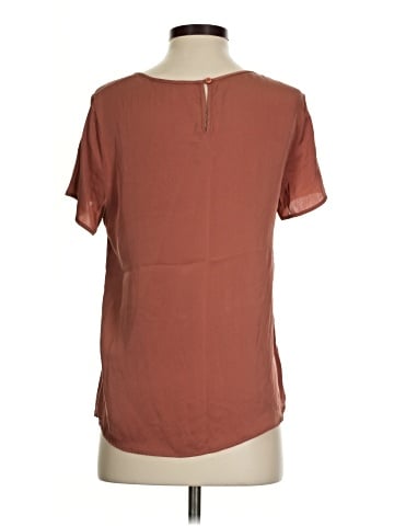 Quince Short Sleeve Silk Top (view 2)