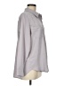 Unbranded Solid Gray Long Sleeve Button-Down Shirt Size M - photo 4