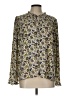 Rose + Olive 100% Polyester Paisley Ivory Long Sleeve Blouse Size L - photo 1