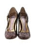 Hale Bob 100% Leather Paisley Brown Heels Size 7 1/2 - photo 2