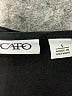 Cato 100% Polyester Black Short Sleeve Blouse Size S - photo 7