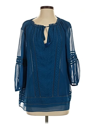 Banana Republic Heritage Collection 3/4 Sleeve Silk Top (view 1)