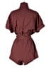 Fabletics Houndstooth Burgundy Romper Size S - photo 2