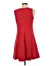 Ann Taylor LOFT Solid Red Casual Dress Size 8 - photo 2