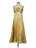 Let Me Be 100% Polyester Metallic Gold Cocktail Dress Size XS - photo 1