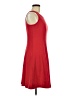 Ann Taylor LOFT Solid Red Casual Dress Size 8 - photo 4