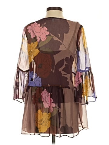 Tracy Reese 3/4 Sleeve Silk Top (view 2)