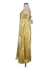 Let Me Be 100% Polyester Metallic Gold Cocktail Dress Size XS - photo 5