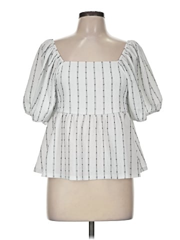 Madewell Puff-Sleeve Empire Top (view 1)