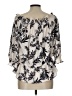 Chelsea28 100% Polyester Ivory 3/4 Sleeve Blouse Size L - photo 2
