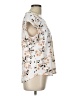 EMALINE Ivory Short Sleeve Blouse Size L - photo 4