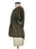 Left Coast by Dolan Metallic Green Short Sleeve Blouse Size S - photo 5