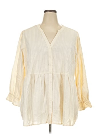 Torrid 3/4 Sleeve Blouse (view 1)