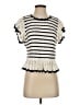 Rails 100% Cotton Ivory Short Sleeve Top Size S - photo 1