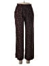 Uniqlo 100% Rayon Animal Print Brown Casual Pants Size S - photo 1