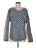 Hanii Y 100% Cotton Blue Long Sleeve Top Size 6 - photo 1
