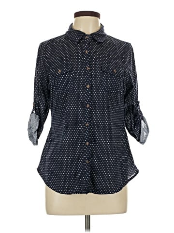 Eden & Olivia 3/4 Sleeve Button-Down Shirt (view 1)