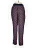 Olive and Oak 100% Polyester Hearts Purple Casual Pants Size M - photo 2
