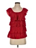 Cato 100% Cotton Red Sleeveless Blouse Size S - photo 1