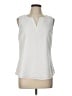 Market and Spruce 100% Polyester White Sleeveless Blouse Size L - photo 1