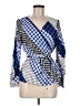 Max&Co. Blue 3/4 Sleeve Blouse Size 6 - photo 1