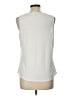 Market and Spruce 100% Polyester White Sleeveless Blouse Size L - photo 2