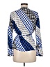 Max&Co. Blue 3/4 Sleeve Blouse Size 6 - photo 2