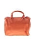 FURLA 100% Leather Solid Orange Leather Satchel One size - photo 2