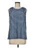 Ann Taylor LOFT Blue Sleeveless Blouse Size M (petite) - photo 1