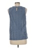 Ann Taylor LOFT Blue Sleeveless Blouse Size M (petite) - photo 2