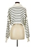 Double Zero Stripes Ivory Pullover Sweater Size M - photo 2