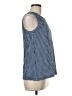 Ann Taylor LOFT Blue Sleeveless Blouse Size M (petite) - photo 4