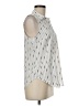 Ann Taylor 100% Polyester Ivory Sleeveless Blouse Size M (petite) - photo 4