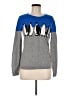 Talbots Graphic Silver Pullover Sweater Size M - photo 1