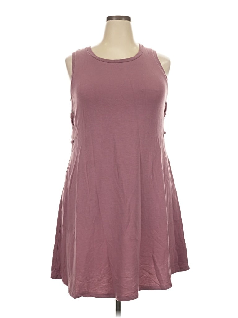 Pre-owned Spense Casual Dress In Burgundy
