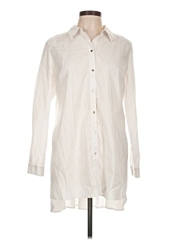 Carmen Carmen Marc Valvo Long Sleeve Button-Down Shirt (view 1)